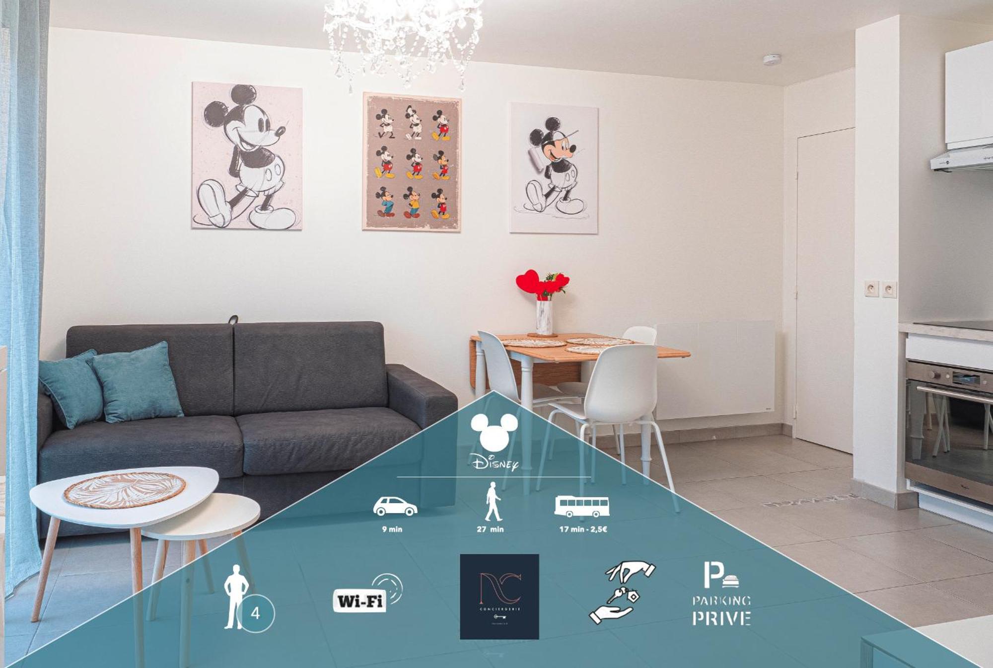 *disneyland-paris* 4pers, Parking, Wifi *
